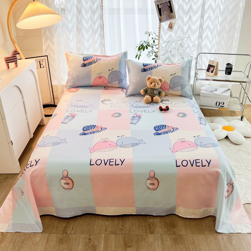 All Seasons Washed Cotton Printed Sheets Sabanas De Algodon for Age Group All 1-1.5kg