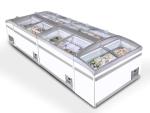 Cutomized Hypermarket Combination Cooler Island Display Freezer 530L