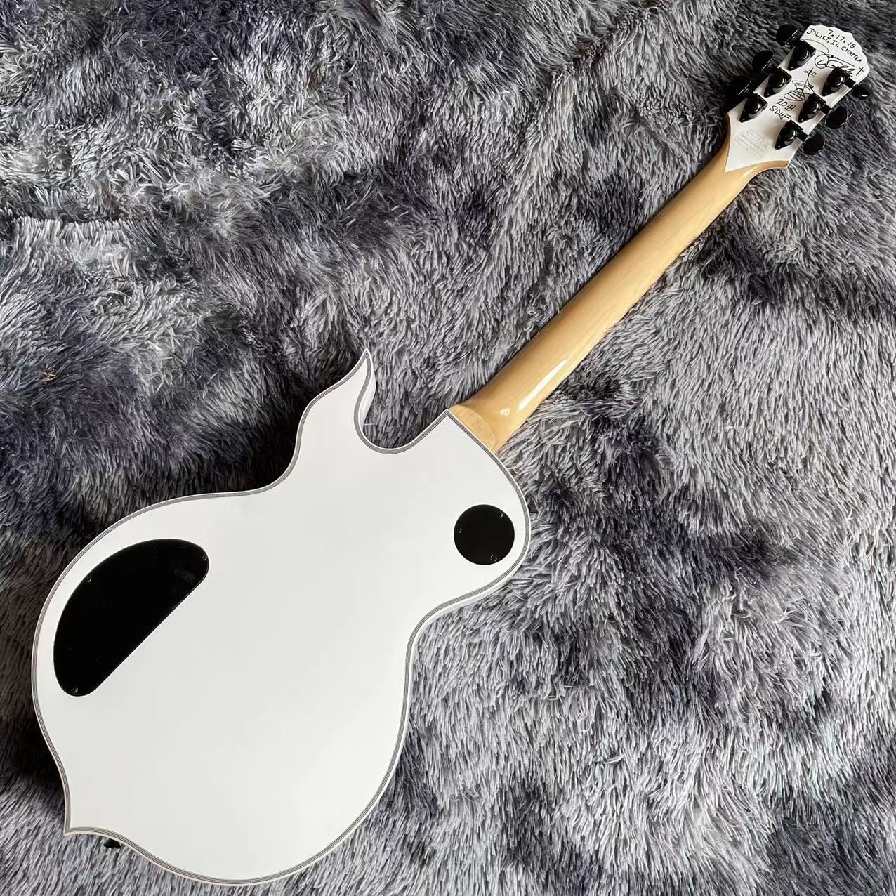 Custom Zakk Wylde Audio in Kinds Color Electric Guitar with Bound Ebony Fretboard Block Inlays
