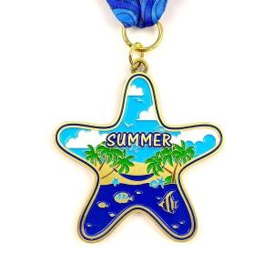 Wholesale Die Casting Star Shaped Personalized Medal With Lacquer Baked from china suppliers