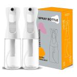 150ml Transparent Cylindrical Clear Plastic Bottle With White Spray For Spray