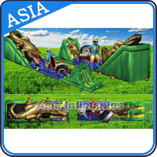 39'L Inflatable Giant High Grade Cartoon Painting Alligator Slide/Inflatable