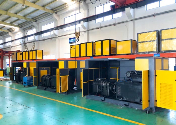 High Efficiency Two Stage Air Compressor 315kw 425hp Variable Frequency Speed