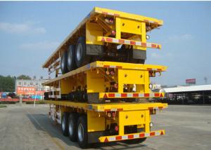 Wholesale Commercial Flatbed Trailers For Container Transport With 12 Twist Locks And 12 Tyres 50T from china suppliers