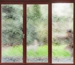 3D Privacy Decorative Window Glass Film Bamboo Textured Pattern