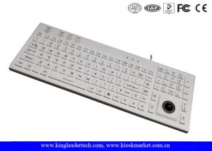 Wholesale IP68 106 Keys Waterproof Silicone Keyboard Built In Trackball And Backlight from china suppliers