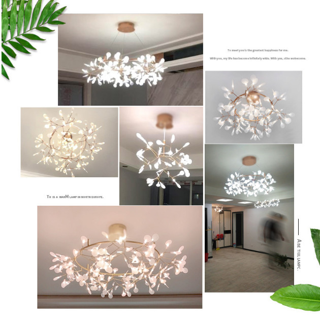 Nordic Fireflies Decorative Hanging Chandelier For Kid Room
