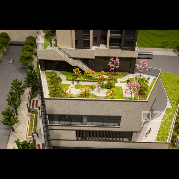 Architectural Miniatures Shenzhen Talents Housing Group- 1:100 Yunpan Residence Model