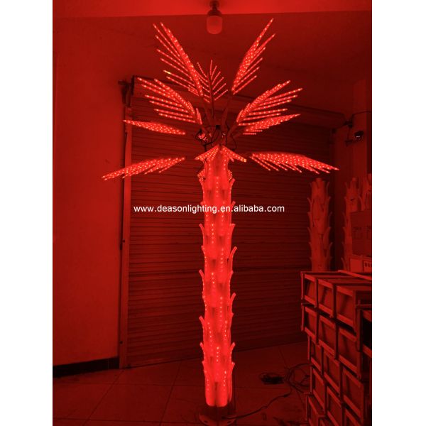 led color changing palm tree light