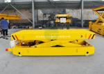 Electric Platform Truck For Material Handling Powered Drivable Transfer Cart