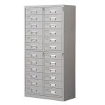 24 Drawers Epoxy Powder Finish Metal File Storage Cabinets For Office