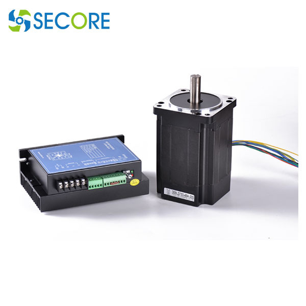 200W 1/4HP Brushless Dc Gear Motor 80mm 3000rpm 24V 0.63NM