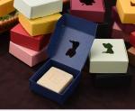Eco Friendly Kraft Paper Jewelry Boxes / Kraft Paper Soap Boxes Recycled