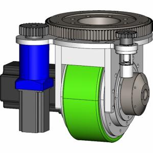 Wholesale Brushless Motor AGV Wheel Drive 390mm Height Direct Drive Electric Wheel Motor from china suppliers