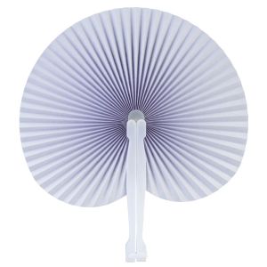 Wholesale White Folding Paper Fan - (10 Pack) from china suppliers
