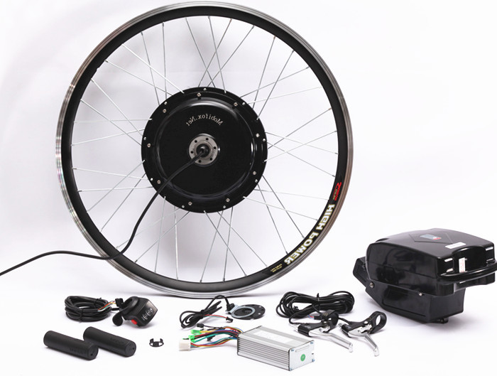 Easy Installation Electric Bicycle Conversion Kit With Battery Efficient Brushless Motor