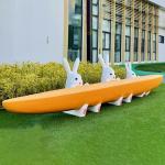 Cute Rabbit Shape Modern Leisure Bench For Outdoor Park