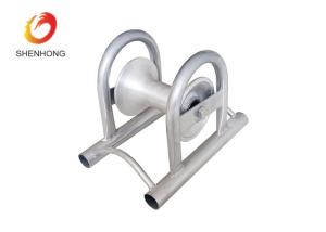Wholesale Aluminium Straight Line Cable Rollers Narrow Trench Cable Pulling Pulley from china suppliers