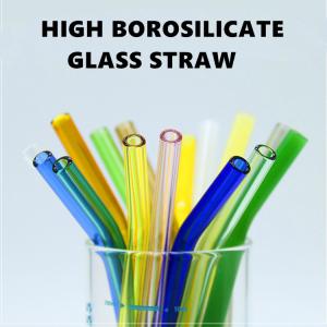 Wholesale Heat Resistant Drinking Borosilicate Glass Straw Eco Friendly from china suppliers