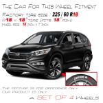 18" Machined Black Wheels for 15-16 Honda CR-V OEM Quality Alloy Rim 64070