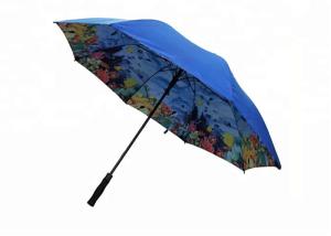 Wholesale 30 Inches Double Layer Golf Umbrella Solid Outsider Full Color Printing Inside Layer from china suppliers