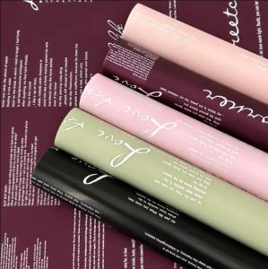 Wholesale Color Customized Opaque Flower Wrapping Paper Waterproof for Fresh Floral Bouquet from china suppliers