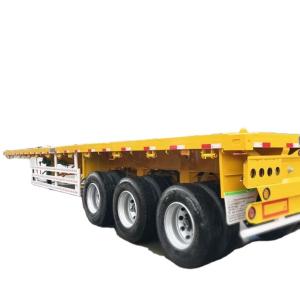 Wholesale 3 4 5 Axles 40ft Flatbed Semi Trailer 60ft High Load Capacity 13T-16T For Mexico from china suppliers