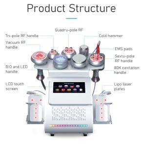 Wholesale 60Hz Laser Cavitation Machine RF Vacuum Cupping Therapy LED Microcurrent Weight Loss Machine from china suppliers