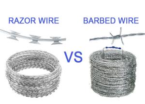 Wholesale Hot Dipped Galvanized/PVC Coated BTO12 BTO22 CBT65 Razor Wire/ Stainless Steel Razor Blade Barbed Wire from china suppliers