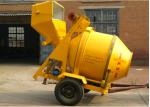 5.5KW Electric Motor Concrete Batch Plant , 0.35CBM Mobile Electric Concrete