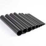 Standard Carbon Fiber Round Tube Opaque Black 7/8 In Inside Dia, 1 In Outside