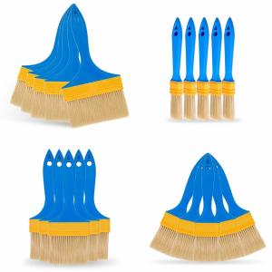 Wholesale 20 Pieces Professional Painting Brushes Plastic Polyester Bristle from china suppliers
