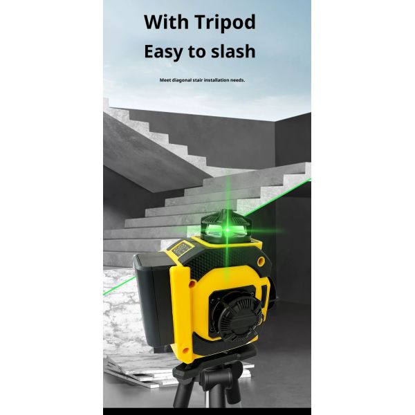 High-precision Wall-to-Ground Level Wholesale Automatic Naughty Industrial Outdoor Bright Light Green Battery Powered 16-Dot