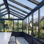 Balcony Free Standing Sunshine House Winter Garden Aluminum Frame Slant Roof