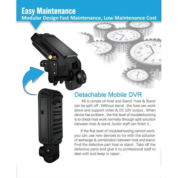 Mini Bluetooth HD DVR Dash Cam 4 Channels 1920 X 1080 Resolution DC 8 - 36V