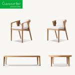 Waterproof Cushions for Garden Dining Chair Teak Furniture Outdoor Garden Patio
