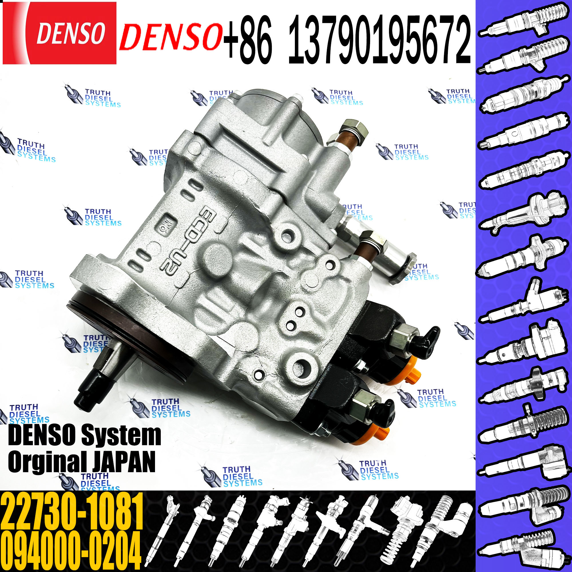 094000-0203 22730-1080 094000-0204 22730-1081 HP0 fuel injection pump Isuzu 6WG1