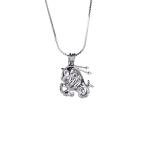 12 Horoscope Zodiac Love Wish Pearl Necklace Gift Set with Capricon Cage Pendant