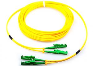 Wholesale Single Mode Fiber Optic Patch Cord Duplex G652D 9 / 125 Yellow With E2000 Connector from china suppliers