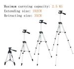 40" Inch Aluminum Camera Tripod + Universal Smartphone Holder Mount for iPhone