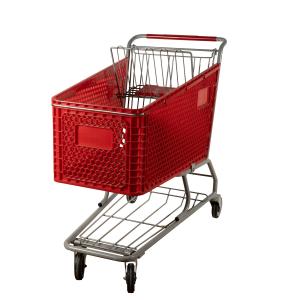 Wholesale Heavy Duty 80L-200L Grocery Plastic Shopping Carts With Undercarriage from china suppliers