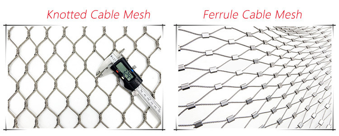 Flexible stainless steel cable mesh