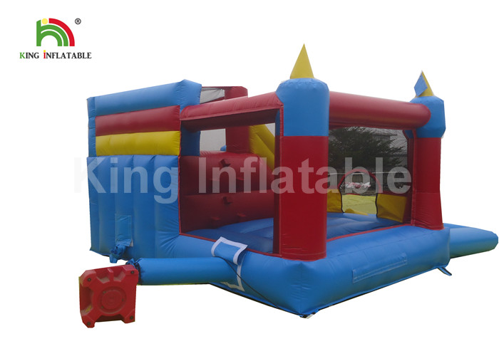 Fire - Retardant Outdoor Toddler Inflatable Bouncers With Slide / Water Pool