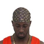 LV Waves Silky Designer Durag For Female
