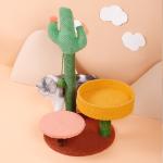 Flannel Sisal Indoor / Garden Cat Climbing Frame Flower Cat Tree Cactus