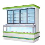 Commercial Combination Island Display Freezer Refrigerator With Big Capacity