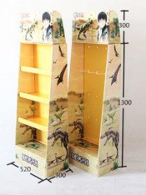 Multi Tier Retail Cardboard Floor Displays,Candle product paper display rack, Withstand weight: 10lbs-20lbs
