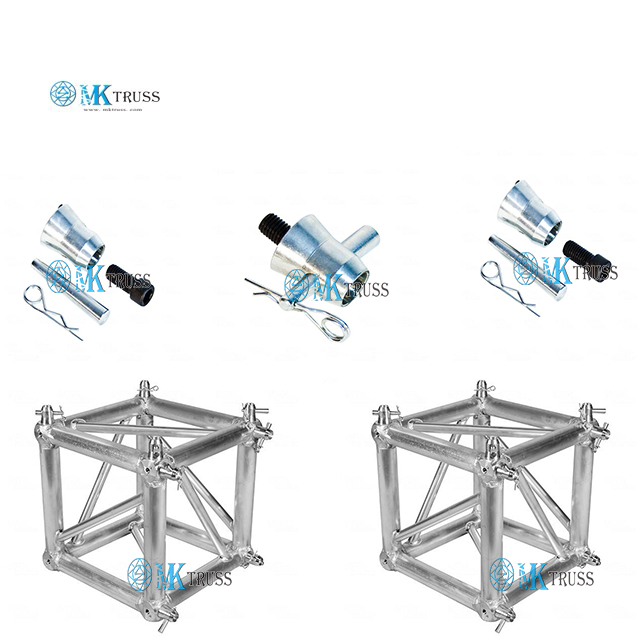 Aluminum 5-Sided Spigot Trussing Corner Box for Customizable Square Truss Connection