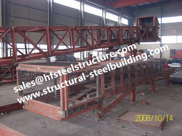 SGS Industrial Steel Buildings For Towers Chutes Conveyor Frame / Material
