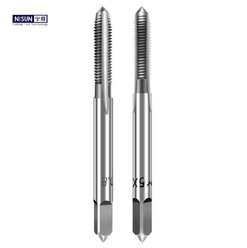 Two Flutes Thread Cutting Hand Taps M2 HSS M35 PM Customized Size
